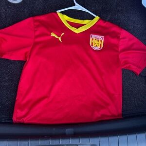 Puma Red and Yellow Sports Jersey